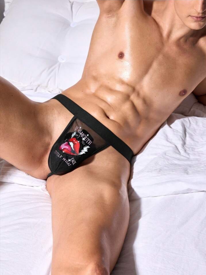 Men's Graphic Mesh Underwear